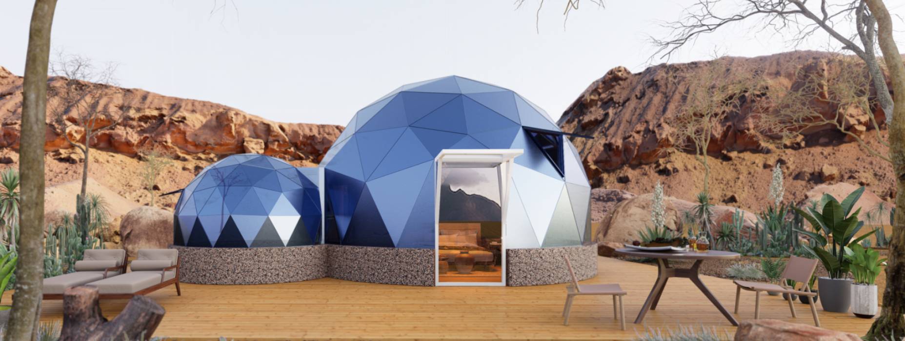 福安市球形智能光伏玻璃星空房